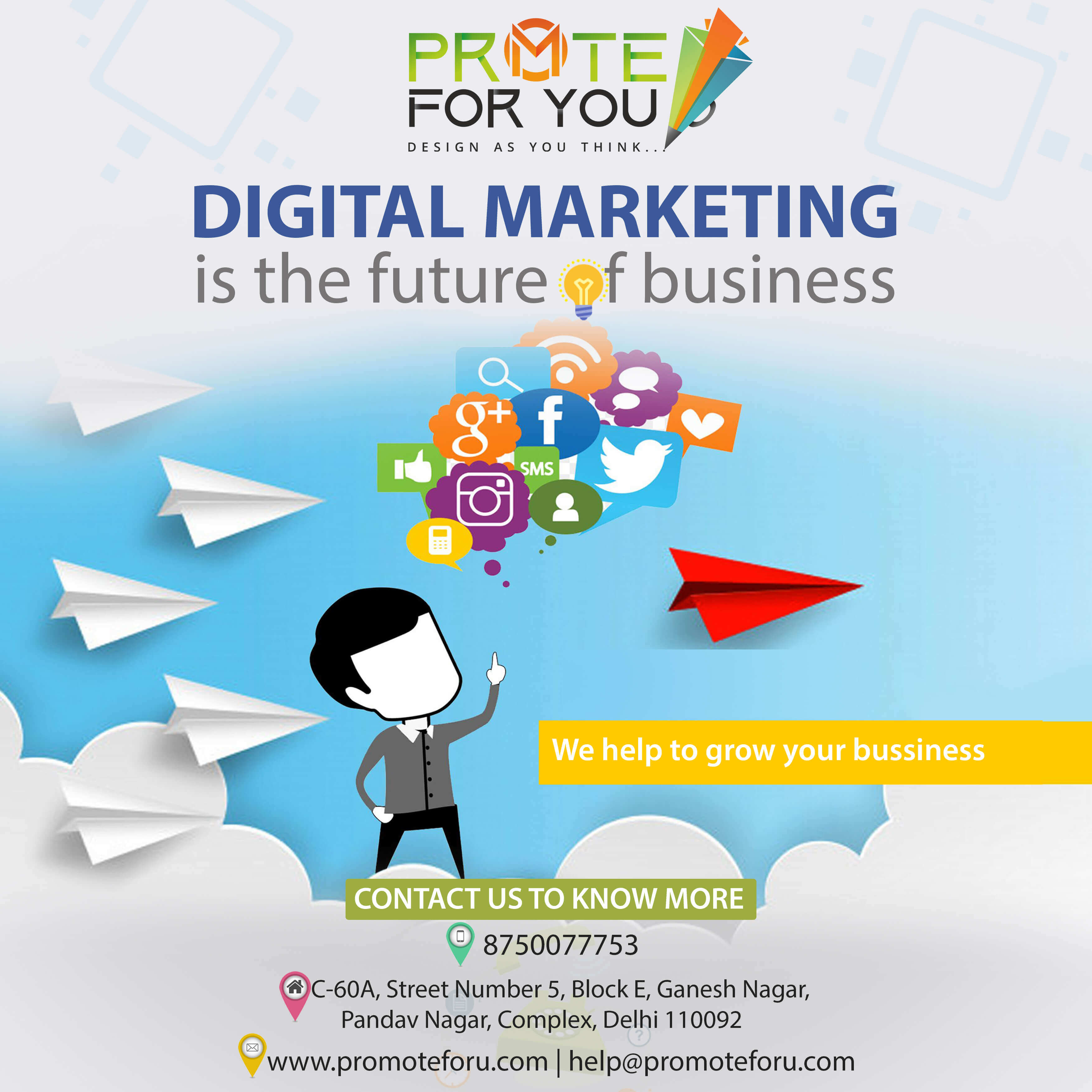 Promote For U - Logo Design & Brand Identity